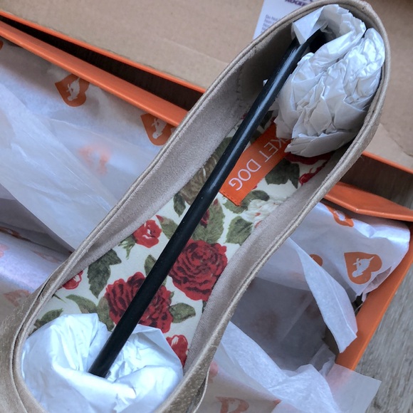 ❌SOLD OUT❌ NIB [Rocket Dog] Myrna Thai Silk Slip-On Beige Ballet Flats - Picture 7 of 11